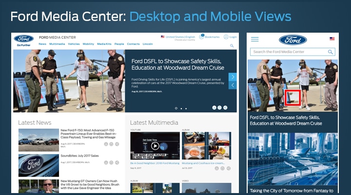 Desktop and Mobile Views